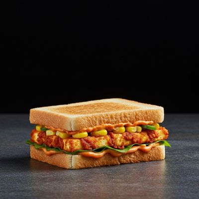 Peri-Peri Corn & Paneer Sandwich